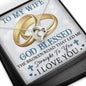 TO MY WIFE RINGS CARD Heart Pendant / Forever Love Necklace / Gift For Wife / Gift For Future Wife / Anniversary Gifts