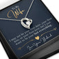 TOMYWIFE GOLD Heart Pendant / Forever Love Necklace / Gift For Wife / Gift For Future Wife / Anniversary Gifts