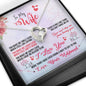To Wife you make me smile Heart Pendant / Forever Love Necklace / Gift For Wife / Gift For Future Wife / Anniversary Gifts