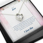 I CHOOSE YOU - CARD - LOVE Heart Pendant / Forever Love Necklace / Gift For Wife / Gift For Future Wife / Anniversary Gifts
