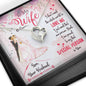 To My WIfe 2 final Heart Pendant / Forever Love Necklace / Gift For Wife / Gift For Future Wife / Anniversary Gifts