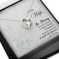 To my Wife-Be strong Heart Pendant / Forever Love Necklace / Gift For Wife / Gift For Future Wife / Anniversary Gifts