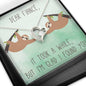 TOOK A WHILE FIANCE Heart Pendant / Forever Love Necklace / Gift For Wife / Gift For Future Wife / Anniversary Gifts