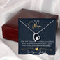 TOMYWIFE GOLD Heart Pendant / Forever Love Necklace / Gift For Wife / Gift For Future Wife / Anniversary Gifts