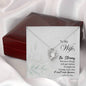 To my Wife-Be strong Heart Pendant / Forever Love Necklace / Gift For Wife / Gift For Future Wife / Anniversary Gifts