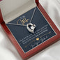 TOMYWIFE GOLD Heart Pendant / Forever Love Necklace / Gift For Wife / Gift For Future Wife / Anniversary Gifts