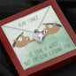 TOOK A WHILE FIANCE Heart Pendant / Forever Love Necklace / Gift For Wife / Gift For Future Wife / Anniversary Gifts