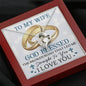 TO MY WIFE RINGS CARD Heart Pendant / Forever Love Necklace / Gift For Wife / Gift For Future Wife / Anniversary Gifts