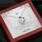 I CHOOSE YOU - CARD - LOVE Heart Pendant / Forever Love Necklace / Gift For Wife / Gift For Future Wife / Anniversary Gifts