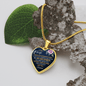 Luxury Heart Pendant Necklace, To My dear Wife Gift Necklace, Long Distance Gifts for Wife