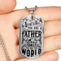 Dog Tag Necklace for Father, Luxury Military Dog Tag Necklace For Dad