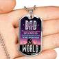 DAD Dog Tag Necklace, Luxury Military Dog Tag Necklace For Dad