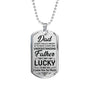 Birthday Gift for Dad, Luxury Military Dog Tag Necklace For Dad