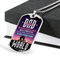 DAD Dog Tag Necklace, Luxury Military Dog Tag Necklace For Dad