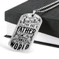 Dog Tag Necklace for Father, Luxury Military Dog Tag Necklace For Dad