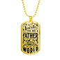 Dog Tag Necklace for Father, Luxury Military Dog Tag Necklace For Dad