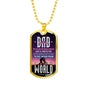 DAD Dog Tag Necklace, Luxury Military Dog Tag Necklace For Dad