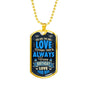 Birthday Gift Necklace for Dad, Luxury Military Dog Tag Necklace For Dad