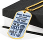 Husband Birthday Dog Tag, Luxury Military Dog Tag Necklace For Dad
