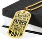 Dog Tag Necklace for Father, Luxury Military Dog Tag Necklace For Dad