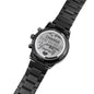 Watch for Son / Change the World By Being Yourself / Engraved Message Watch / Engraved Design Black Chronograph Watch