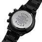 To My Husband I Love You Engraved Design Black Chronograph Watch