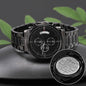 To The Greatest Dad Watch / Engraved Design Black Chronograph Watch