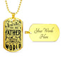 Dog Tag Necklace for Father, Luxury Military Dog Tag Necklace For Dad