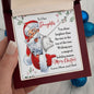 To Our Daughter Gift Necklace with Message Card from Mom and Dad / Christmas Message with Necklace for Daughter