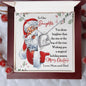 To Our Daughter Gift Necklace with Message Card from Mom and Dad / Christmas Message with Necklace for Daughter