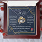 To My Wife Gift Necklace from Husband, Forever Love Heart Necklace with Message Card