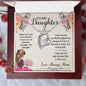 To My Daughter Message Card Gift Necklace from Mom / Daughter Birthday, Graduation, Valentines's Day. Christmas, Confirmation Present