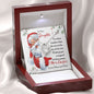 To Our Daughter Gift Necklace with Message Card from Mom and Dad / Christmas Message with Necklace for Daughter