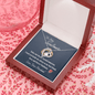 To My Soulmate Message Card Necklace for Wife, To My Wife Gift Necklace, Anniversary Gift for Her, Wife Birthday Present