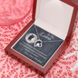 To My Wife Message Card Necklace, To My Love from Husband, Anniversary Gift Necklace for Wife, Birthday Gifts for Wife