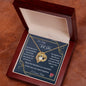 To My Wife Gift Necklace from Husband, Forever Love Heart Necklace with Message Card