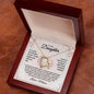 To My Daughter Necklace from Mom / Forever Love Pendant Necklace for Daughter