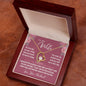 To My Wife Gift Necklace, Forever Love Pendant Necklace with Beautiful Message Card