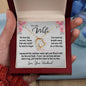 To My Wife Gift Necklace, Forever Love Pendant Necklace with Message Card