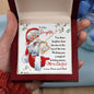 To Our Daughter Gift Necklace with Message Card from Mom and Dad / Christmas Message with Necklace for Daughter