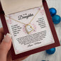 To My Daughter Necklace from Mom / Forever Love Pendant Necklace for Daughter