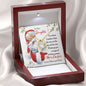 To Our Daughter Gift Necklace with Message Card from Mom and Dad / Christmas Message with Necklace for Daughter
