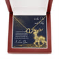 TO THE ONE AND ONLY 10K Yellow Gold Hearts Necklace with 18Pave Set Diamonds