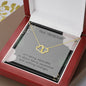 TRUE FRIENDSHIP 10K Yellow Gold Hearts Necklace with 18Pave Set Diamonds