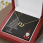 FALALA 10K Yellow Gold Hearts Necklace with 18Pave Set Diamonds