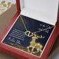 TO THE ONE AND ONLY 10K Yellow Gold Hearts Necklace with 18Pave Set Diamonds