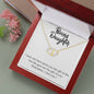 Bonus Daughter 2 10K Yellow Gold Hearts Necklace with 18Pave Set Diamonds