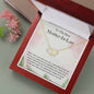 WHEN I FELL IN LOVE - CARD 10K Yellow Gold Hearts Necklace with 18Pave Set Diamonds