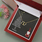 FALALA 10K Yellow Gold Hearts Necklace with 18Pave Set Diamonds