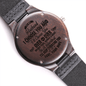 To My Husband Gift Watch, Men's Engraved Wooden Watch, Anniversary Gift Watch, Birthday Gifts for Him, Father' Day Gifts